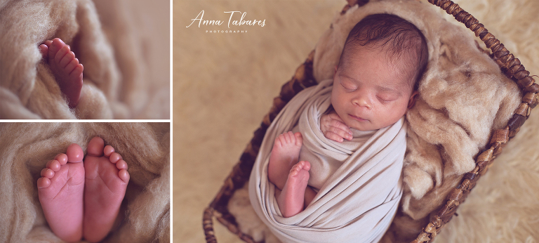 in home newborn session 